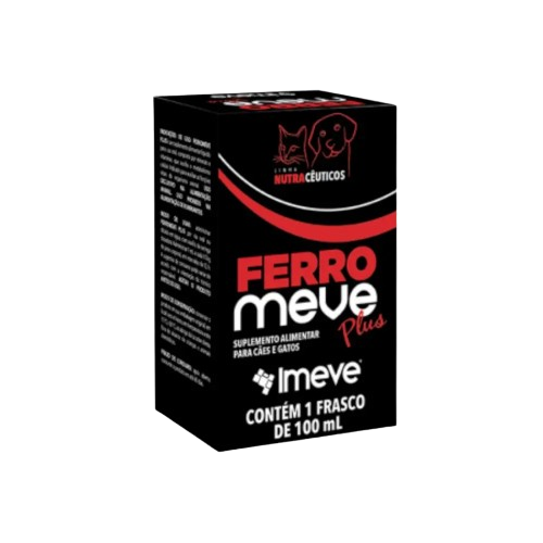 Ferro Meve Plus Suplemento Alimentar para Cães e Gatos 100ml