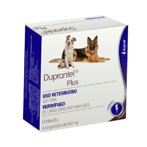 Duprantel Plus para Cães com 4 Comprimidos