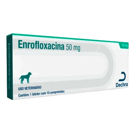 Enrofloxacina 50mg 10 Comprimidos Dechra