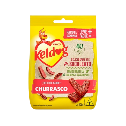 Bifinho para Cães Keldog Kelco Churrasco 500g