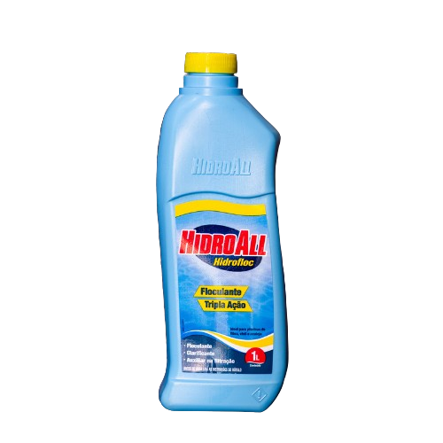 Algicida Hidrofloc HidroAll Tripla Ação - 1 Lt
