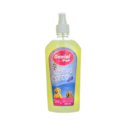 Banho Seco Plus Genial Pet para Cães e Gatos 500ml