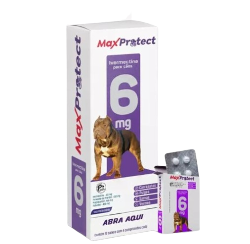Max Protect Anti Vermes, Carrapato E Pulga  Cães 30kg