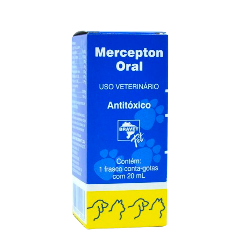 Mercepton Gotas Oral para Cães e Gatos 20 ml