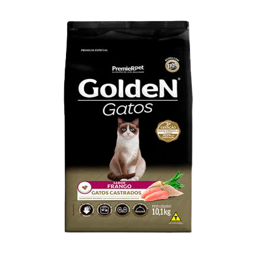 Ração Seca PremieR Pet Golden Gatos Adultos Castrados Frango 15kg