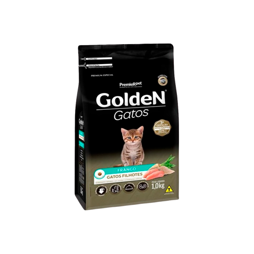 Ração PremieR Pet Golden Gatos Filhotes Sabor Frango - 1kg