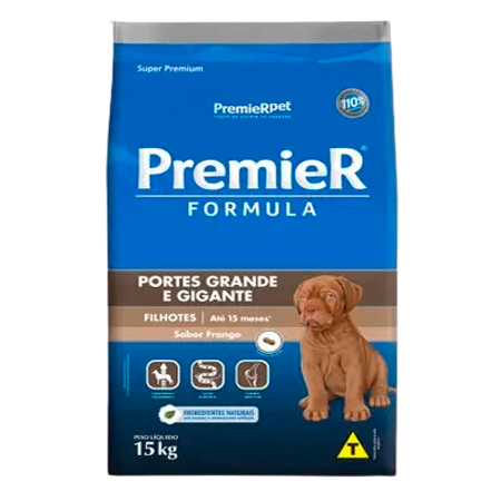 Ração PremieR Formula Cães Filhotes Portes Grande e Gigante Sabor Frango 15Kg