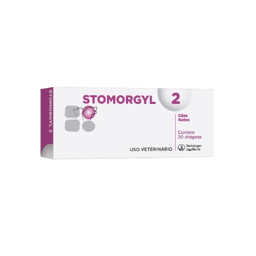 Stomorgyl 2 Antibiótico para Cães e Gatos 20 Comprimidos