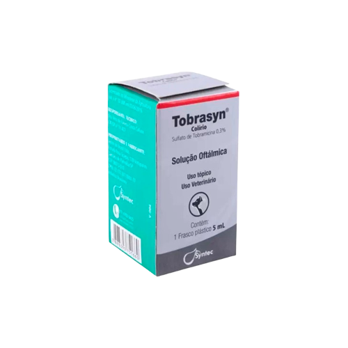 Tobrasyn Colírio Solução Oftálmica para Cães e Gatos 5 ml
