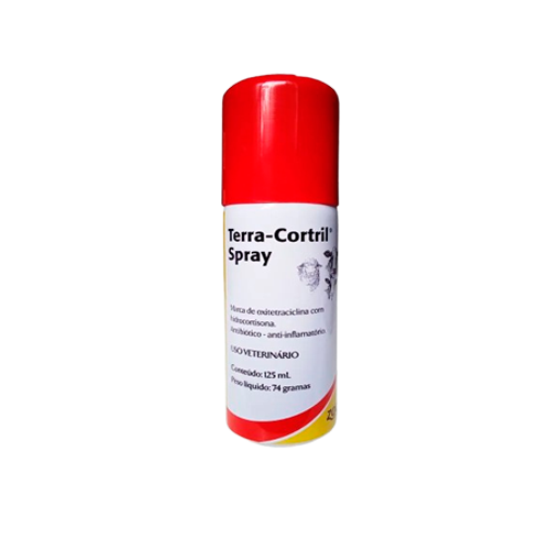 Terra Cortril Spray para Bovinos e Ovinos Zoetis 125 ml